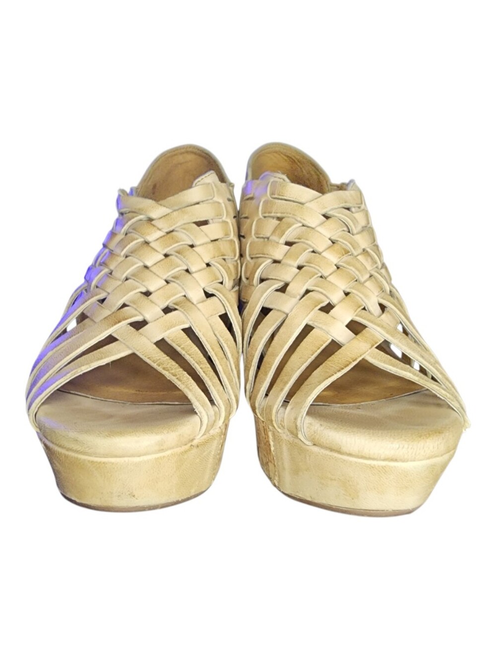 Chocolat Blu Web Strappy Platform Wedge Sandals, Womens 6 - Picture 3 of 10